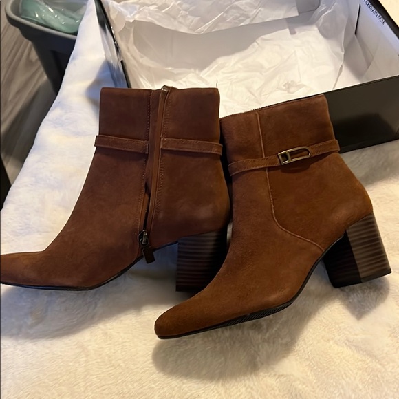 aqua college Shoes - Brown Suede Ankle Boots